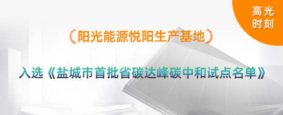 高光时刻 | pg电子游戏悦阳基地入选首批江苏省碳达峰碳中和试点名单